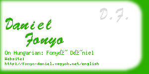 daniel fonyo business card